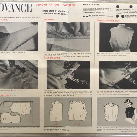 Vintage Advanced Demonstration Sewing Pattern - Picture 7 of 16